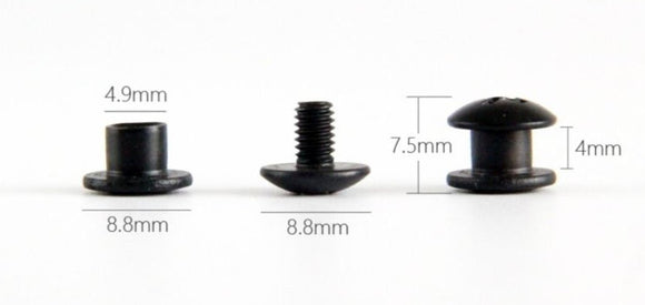 Buchschrauben für 2mm Kydex - Knifematerial.at