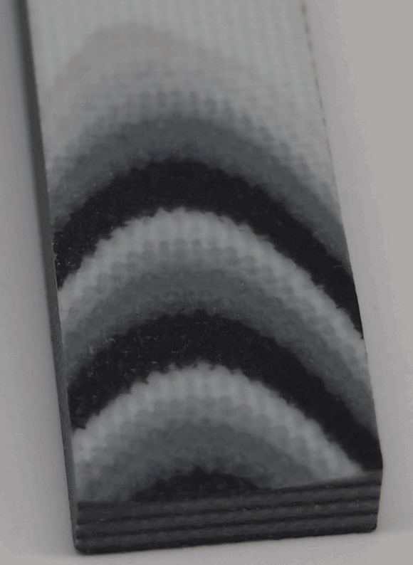G-10 Dreifarbige Schalenpaare 6.5mm - Knifematerial.at