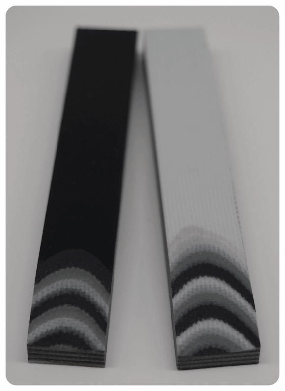 G-10 Dreifarbige Schalenpaare 6.5mm - Knifematerial.at