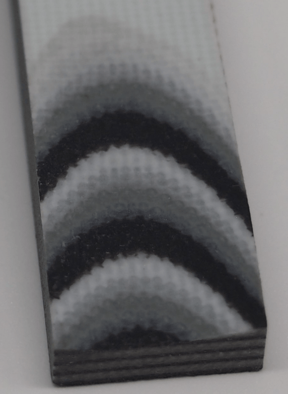 G-10 Dreifärbige Platten 6.5mm - Knifematerial.at