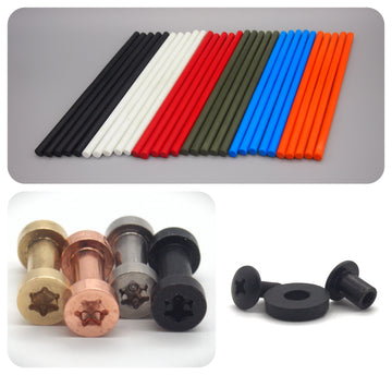 Rundstab + Schrauben - Knifematerial.at