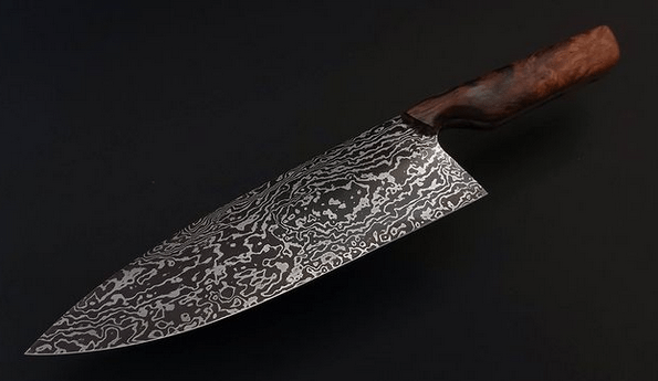 80 Lagen Wilder Damast - Knifematerial.at