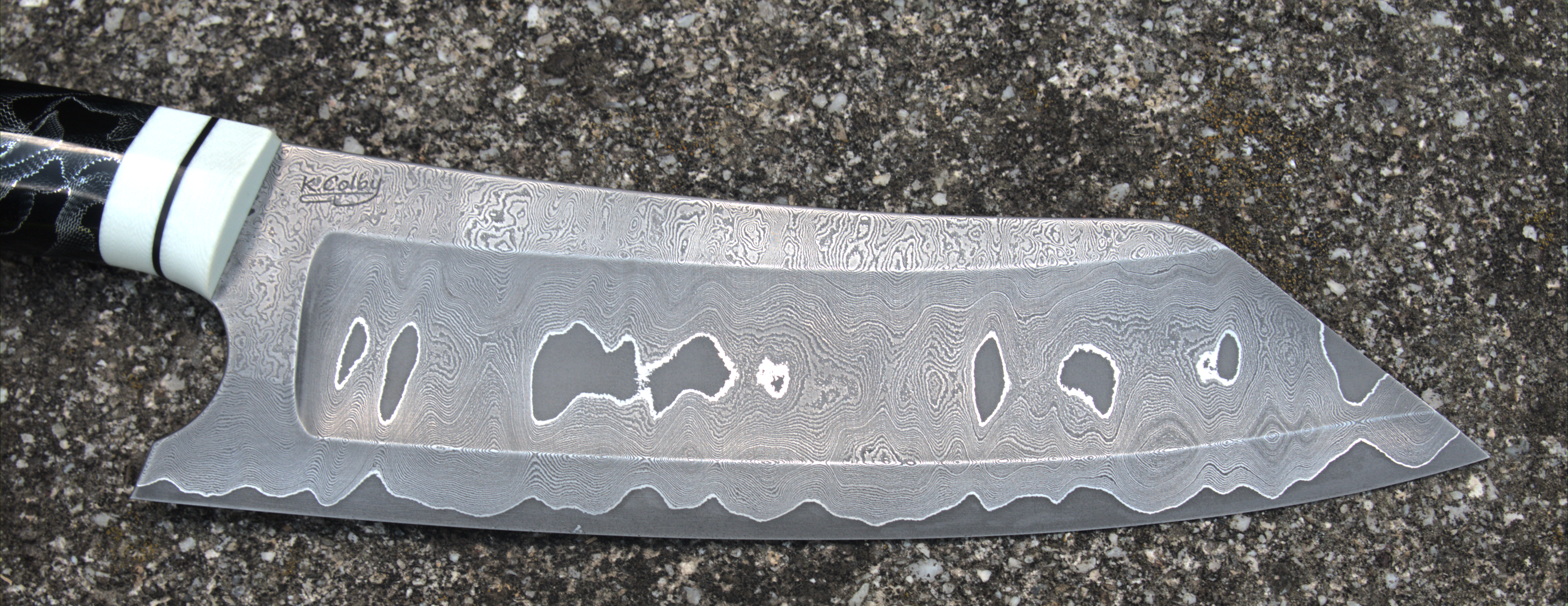 Wilder Damast 200 Lagen & ApexUltra Kern - Knifematerial.at 