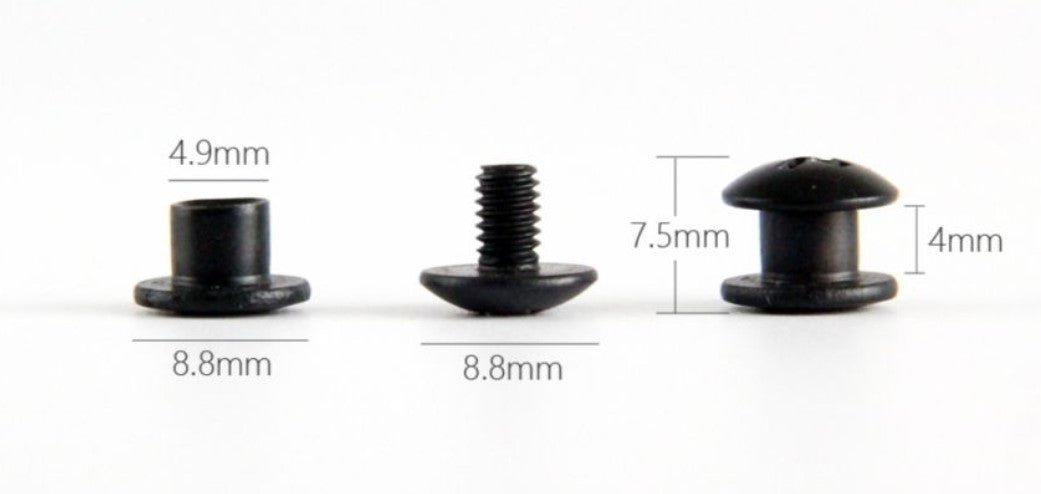 Buchschrauben für 2mm Kydex - Knifematerial.at