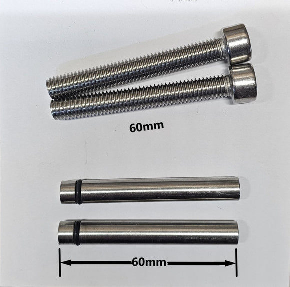 XL - Stifte und Edelstahl Schraubenset für unsere File Guide - Knifematerial.at