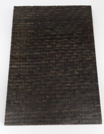 "Blau/Grün" Jute Micarta - Knifematerial.at 